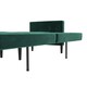 image 3 of Dorel Home - Liam Sofa Bed in Velvet Green | Green | GREEN VELVET | Not provided