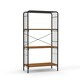 image 10 of COSTWAY 4-Tier Open-Back Storage Shelf Display Rack