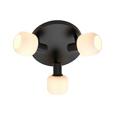 Milford Mini 3-Rondel | Ceiling light | Black Black | Black