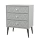 image 4 of Toledo 3 Drawer Midi Chest of Drawers in Dusk Grey (Ready Assembled) | Grey | Dusk Grey