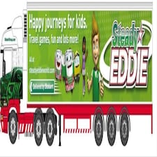 Oxford Diecast Scania Highline Fridge Trailer Steady Eddie