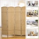 image 7 of HOMCOM 6 Panel Folding Room Divider, Freestanding Privacy Screen for Living Room, Bedroom and Office, 240 x 170cm, Natural
