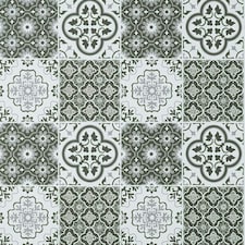 NuWallpaper NHS4773 Lisbon Tile Peel & Stick Wallpaper, Charcoal Multi