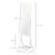 image 7 of HOMCOM LED Lighted Full Length Mirror, Floor Standing Mirror with Storage Shelf