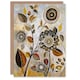 image 1 of Autumn Folk Abstract Wildflowers Woman Her Birthday Card