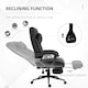image 4 of Vinsetto Office Chair with Adjustable Height, Wheels, Footrest, Black