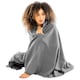 image 2 of Result Genuine Recycled Polarthermic Fleece Blanket - Grey - One Size