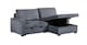 image 8 of Florence Sofa Bed A Jumbo Cord Corner Sofa With a Reversible Chaise and Cupholders in Grey | Grey | Grey