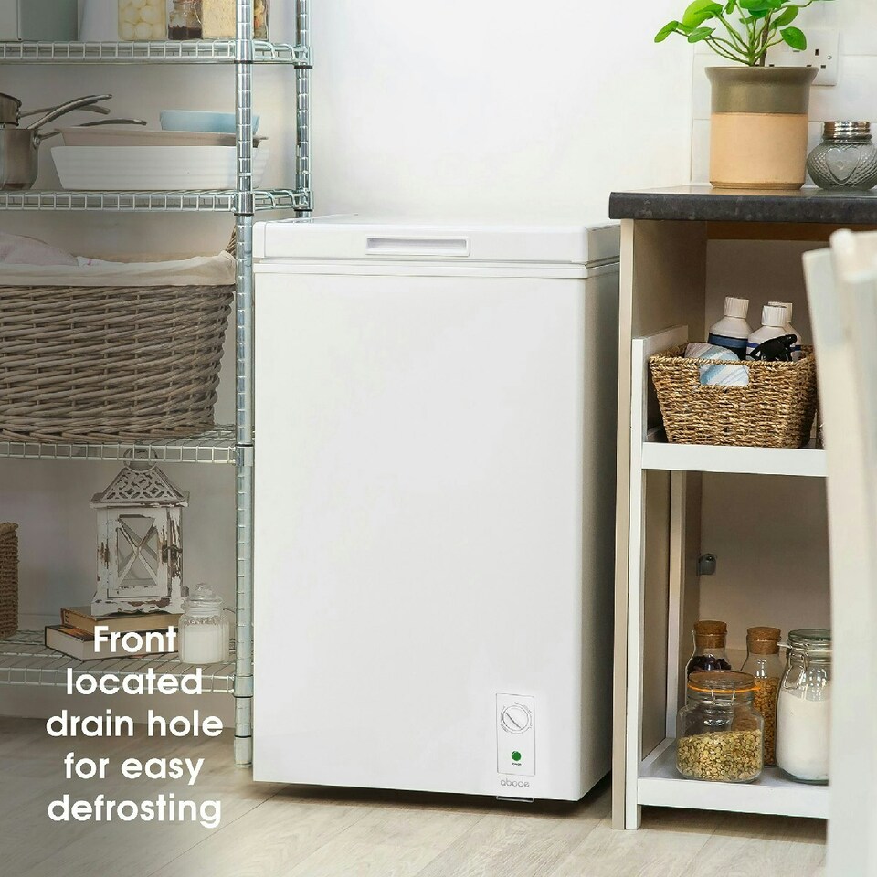 image 1 of Abode A99CF0E1W Chest Freezer 99L White Suitable for Garages & Outbuildings White