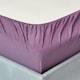 image 2 of Homescapes Grape Egyptian Cotton Fitted Sheet 200 TC, King | Purple | King