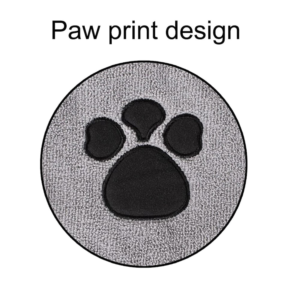 image 1 of Quick Drying Microfibre Pet Towel Mitt Dog Puppy Bath Shower Absorbent Material