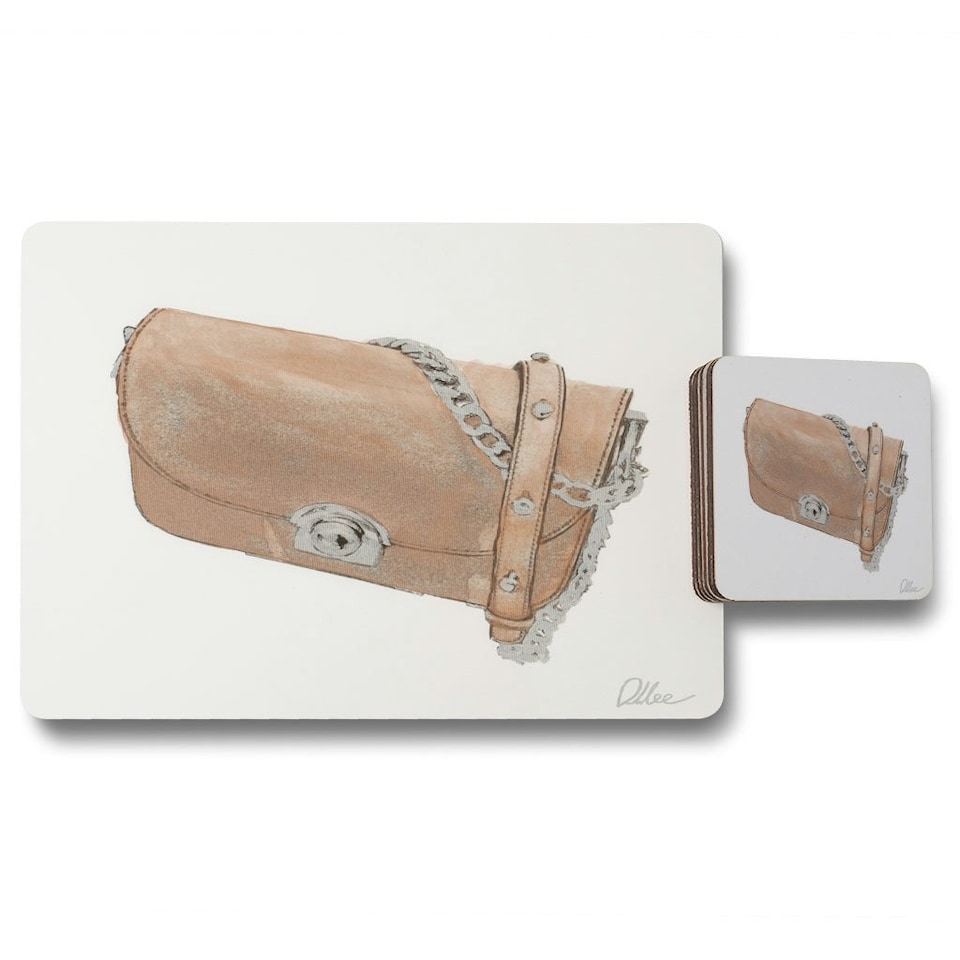 Hand Bag (Placemat & Coaster Set)