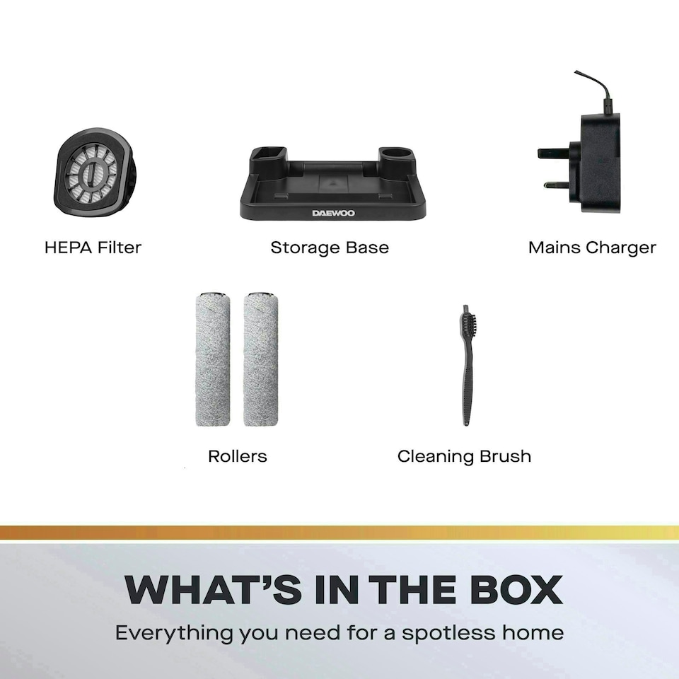 image 1 of Daewoo Hurricane 2-In-1 Cordless Floor Washer & Vacuum Cleaner