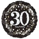 image 1 of Sparkling Celebration 30th Birthday Round Foil Helium Balloon 46cm / 18 in