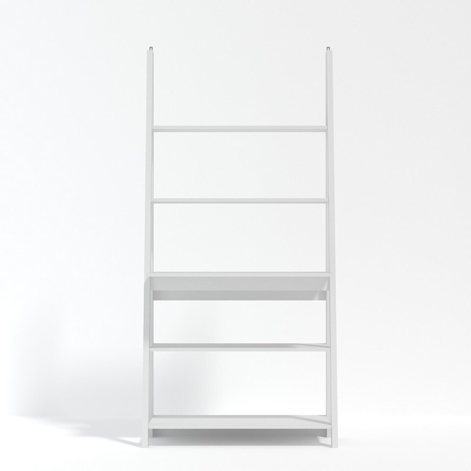 image 1 of Tiva Ladder Desk - MDF - L50 x W84 x H175.4 cm - White