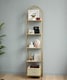 image 5 of 5-Tier Tempered Glass Shelf Unit, Arched Display Rack, Metallic Gold Frame 183.5 cm