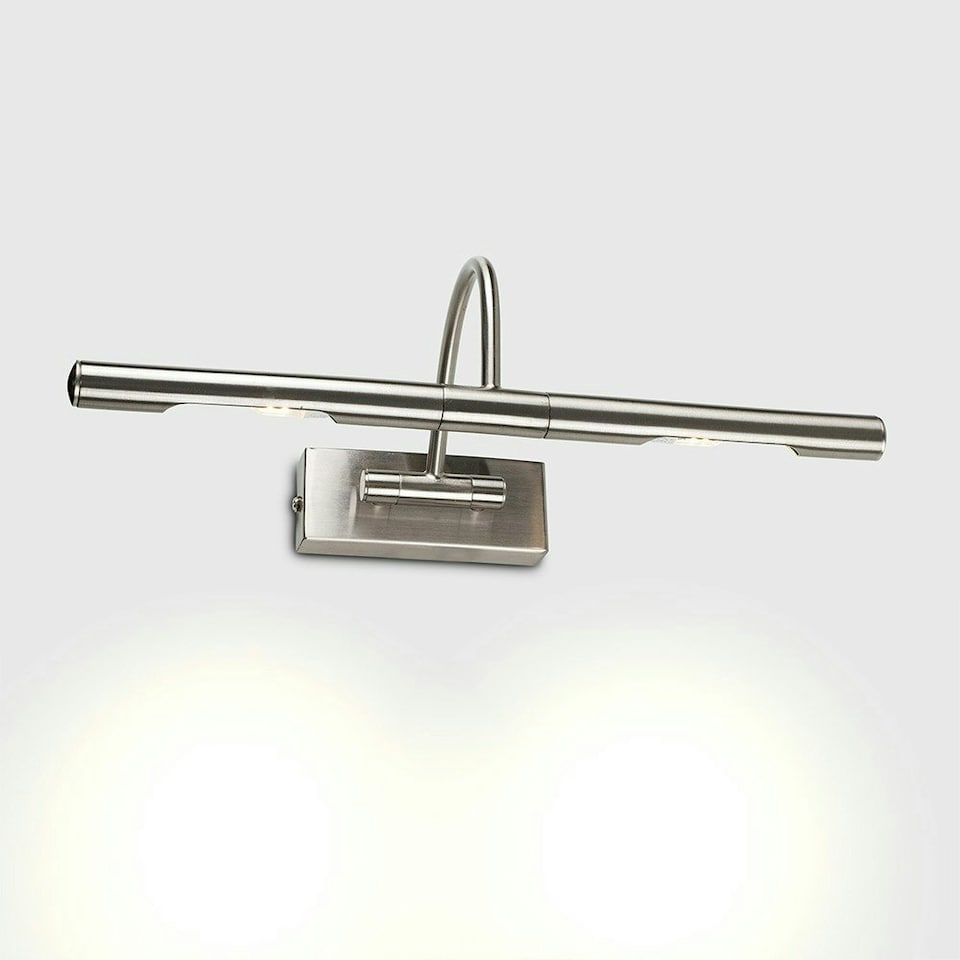 image 1 of ValueLights Modern Adjustable Brushed Chrome Picture Wall Light Chrome