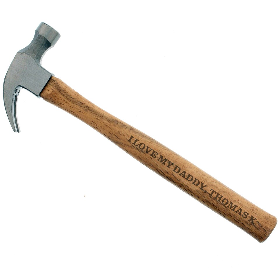 image 1 of Personalised Bold Text Hammer