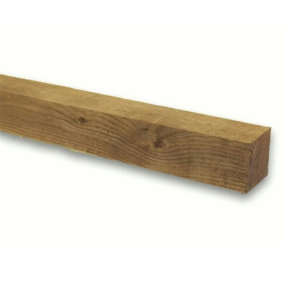 image 1 of PACK OF 15 (Total 15 Units) - 100mm x 100mm (4" x 4") Sawn Timber Carcassing Wood Softwood Timber - 4.2m Length