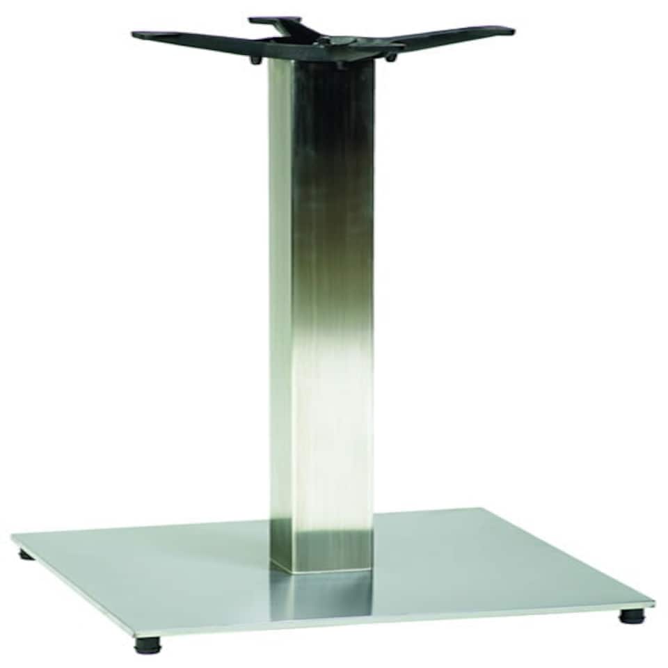 Pluto Square Stainless Steel Table Base Silver