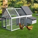 image 2 of PawHut Wooden Chicken Coop Hen House Enclosure Garden with Ramp Run Nesting Box