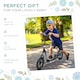 image 7 of HOMCOM Push Scooter, Teen Kids Scooter with 12" EVA Tyres, Black
