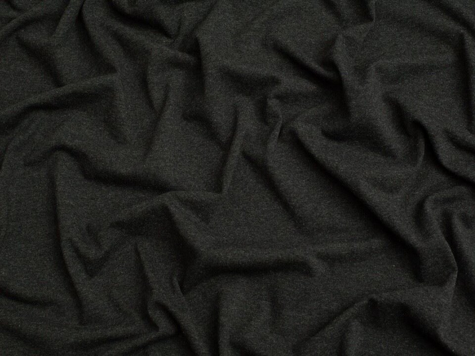 Minerva Core Range Grey Recycled Cotton Jersey Stretch Knit Fabric for Dressmaking, 150cm / 59" Wide - per metre
