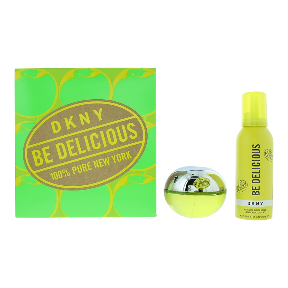 image 1 of DKNY Be Delicious Gift Set EDP 100ml - Refreshing Shower Mousse 150ml