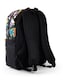 image 2 of Pokemon Pikachu Charizard Gengar Meowth Backpack in Black - Kids Character All Over Print Bag - Adjustable Shoulder Straps, Front Pocket & Mesh Holder | Black | Black