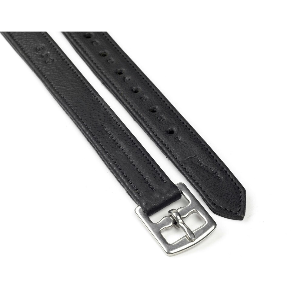 image 1 of Whitaker Stirrup Leathers - Black - 135cm