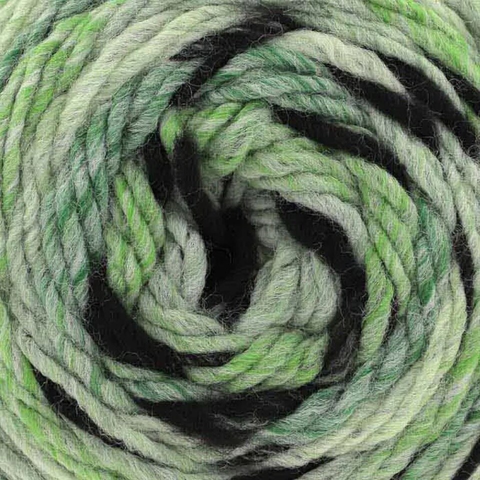 King Cole Green Safari Chunky Yarn (Value Pack 8 x 150g Balls) For Crochet, Knitting - 285m per ball