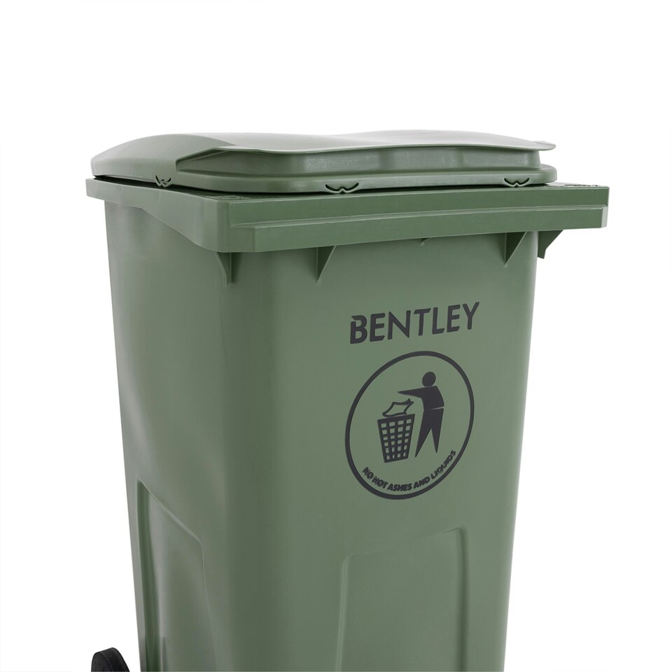 image 1 of Charles Bentley 240 Litre Green Wheelie Bin - Weatherproof and durable