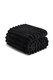 image 1 of Ribbed Jacquard Fleece Blanket Throw 200x240cm - Soft & Cosy Bed Throw