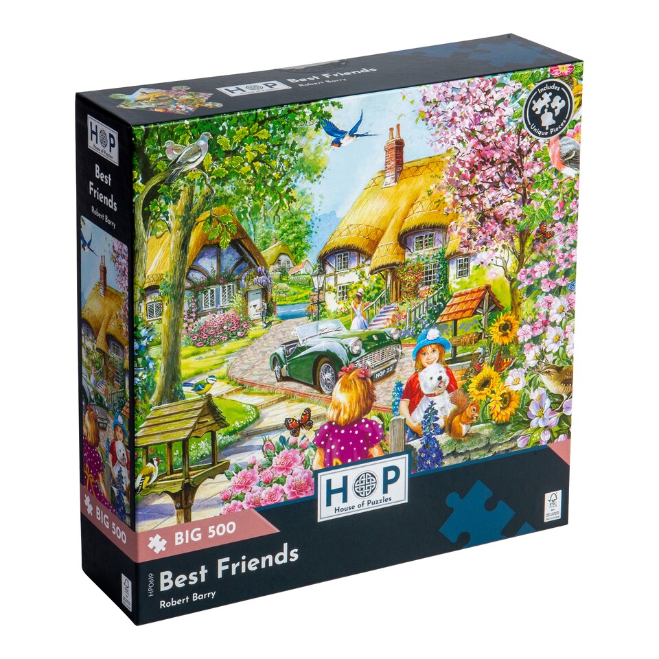 image 1 of Best Friends BIG 500 Piece Jigsaw Puzzle