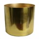 image 3 of 18cm Gold Etched Metal Planter by Leaf