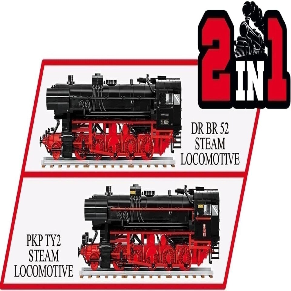 image 1 of Cobi - Historical Trains - Steam Locomotive DRB 52 (1,723 Pieces)
