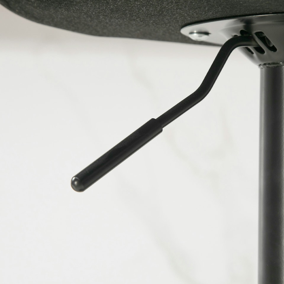 image 1 of HOMCOM Bar Stools Set of 2 Adjustable Swivel Bar Chairs with Backrest Blue