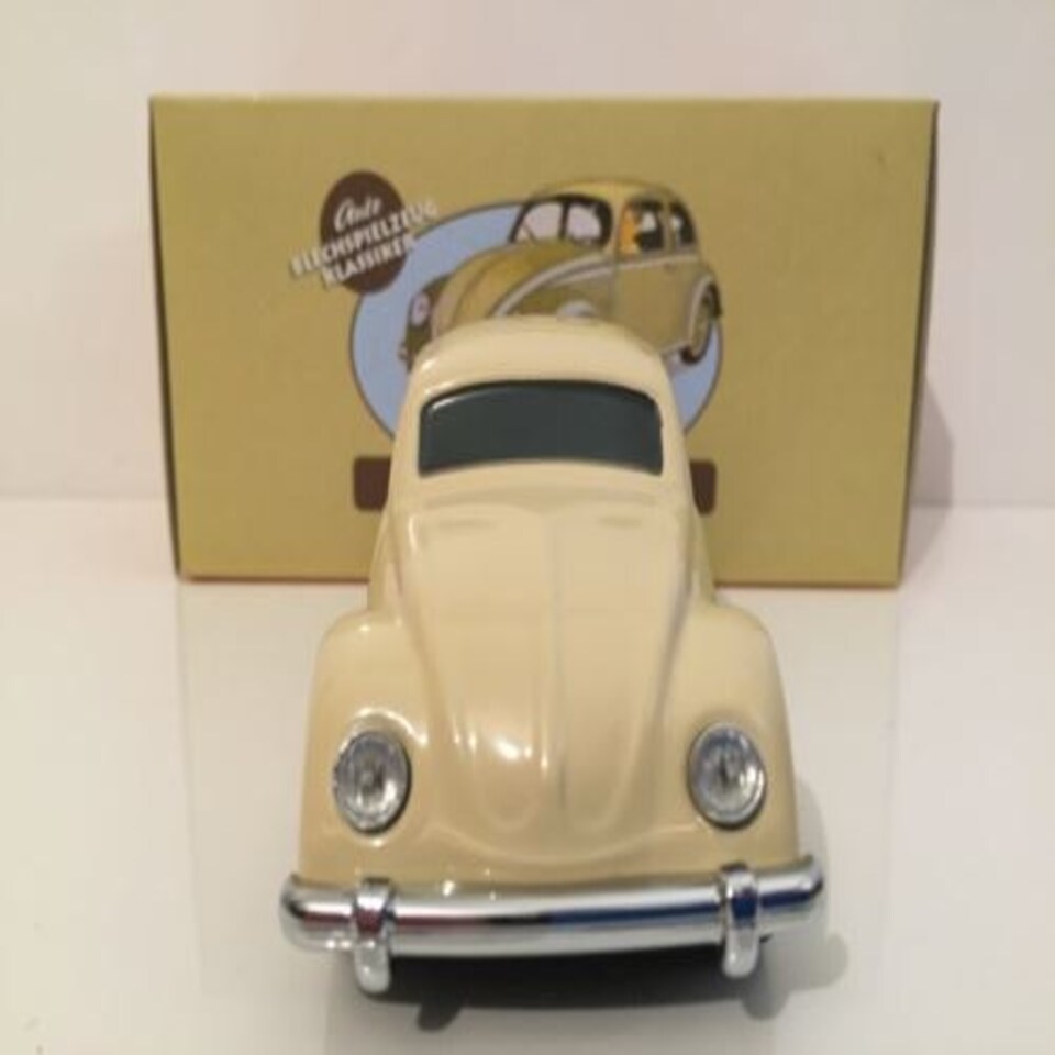 image 1 of VW Kafer HA31 Tin Plate Cream with Key 1:43 Scale New