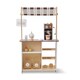 image 7 of Teamson Kids Wooden Coffee Stand Playset with Espresso Machine & 29 Accessories