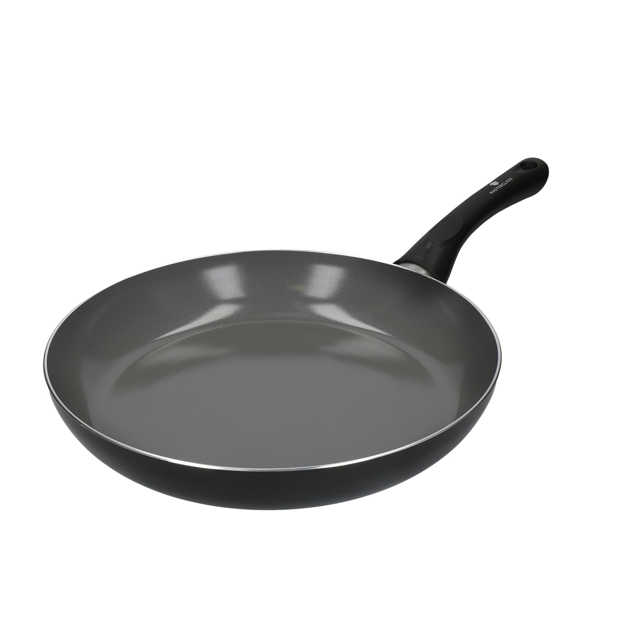 MasterClass Can-to-Pan 30cm Ceramic Non-Stick Frying Pan, Aluminium in Black