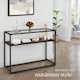 image 7 of Console Table Kilkenny - 2 shelves, with glass top surface | Brown | Industrial wood dark, rustic | 100 x 41 x 80,50 cm | 1