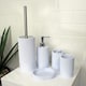 image 1 of Showerdrape Tranquil Pale Blue Sparkle 5 Piece Bathroom Accessory Set