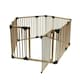 image 5 of Bettacare Wooden Dog Pen, Pentagon, 5 x 120cm, Natural Wood, 76cm High, Dog Pen for Pets Dogs and Puppy, Dog Playpen Cream
