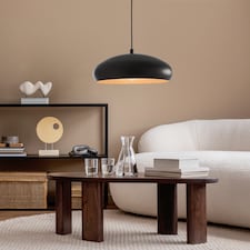 EGLO Mogano 1 Vintage Steel Black And Copper Single Pendant Light