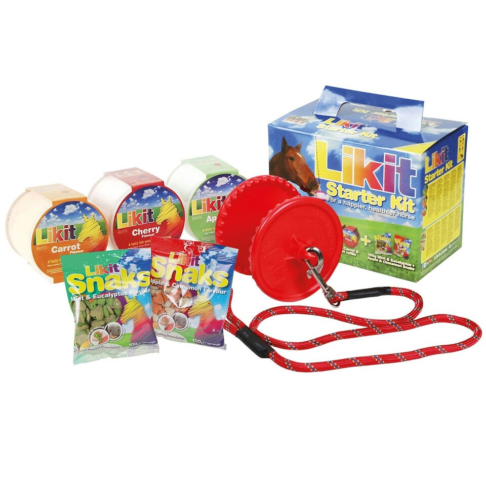 Likit Starter Kit For Horses And Ponies - Red
