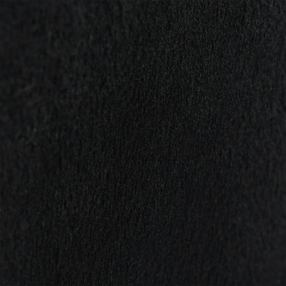 image 1 of OHS Matte Velvet Soft Foldable Cube Footstool Seat Storage Organiser Ottoman Black