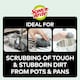 image 4 of 2 x Scotch-Brite Stainless Steel Scrubber 12 Pack Bulk Buy Total 24 Scourers Silver
