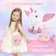 image 2 of Unicorn Plush Toy Set Girls Gift Soft Cuddly Stuffed Animals Toys, Unicorn Soft Toys with CrossBag Brushes Stickers Coloring Book Pink | A5