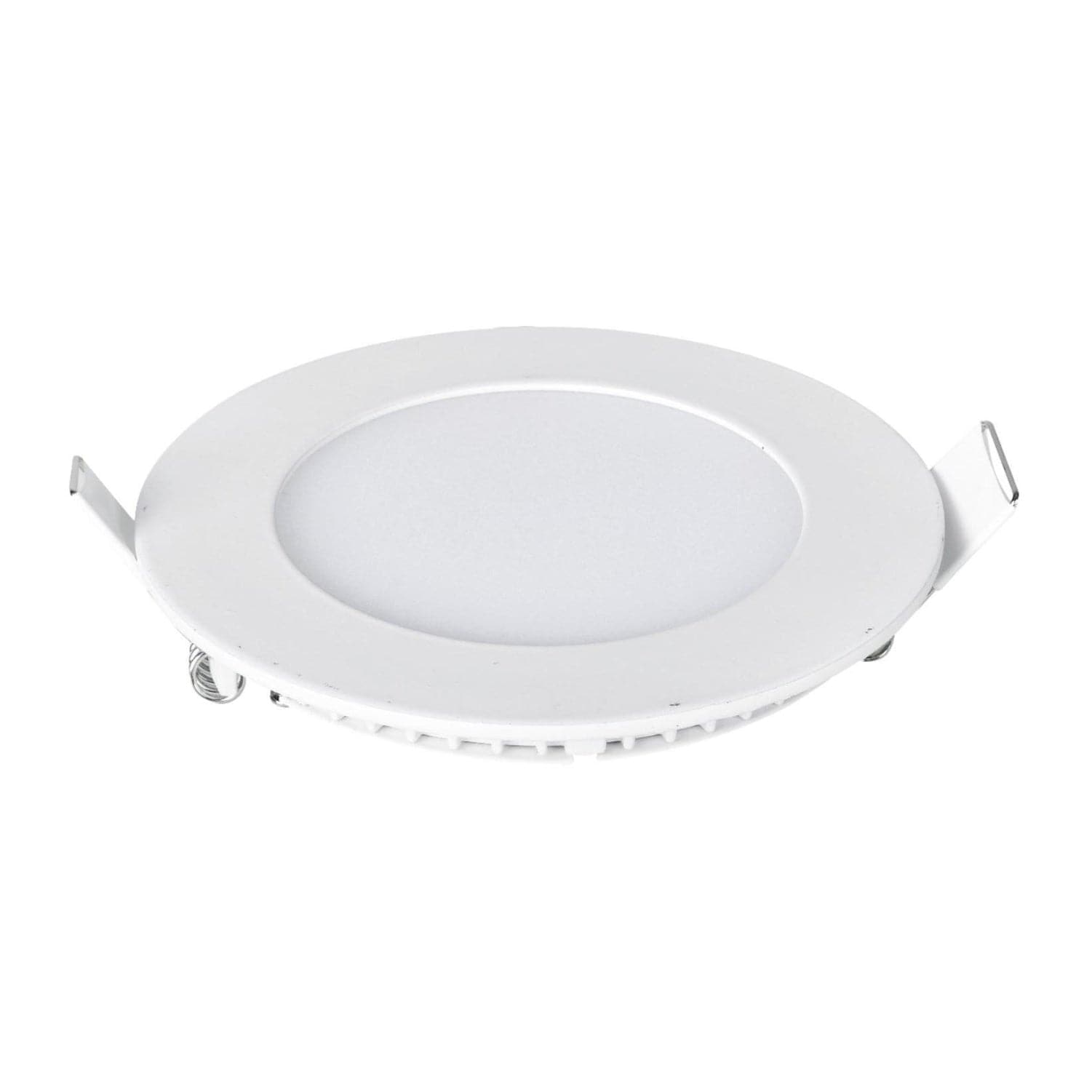 ENER-J 6W Recessed Round LED Mini Panel 120mm diameter (Hole Size 105mm), CE Driver, 90 Lm/Watt, RA 80, 6000K in White