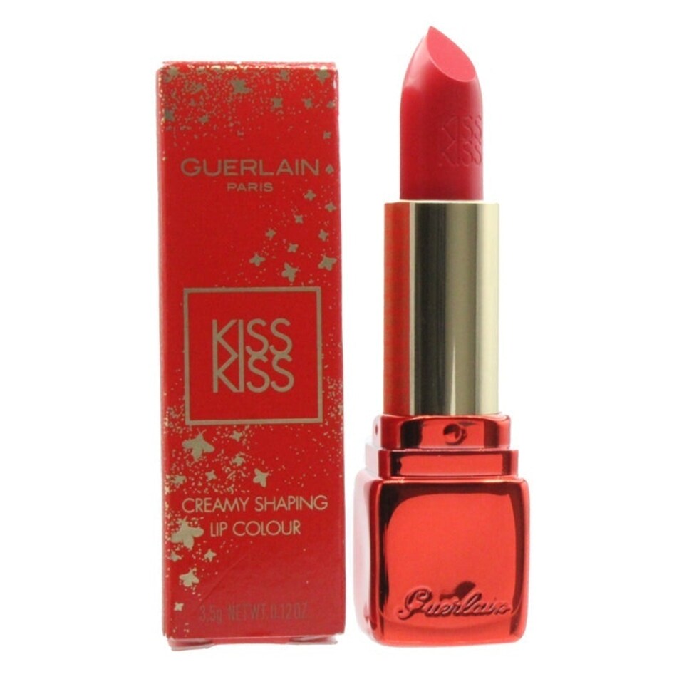 image 1 of Guerlain KissKiss Creamy Shaping Red Lipstick 325 Rougue Kiss N/A